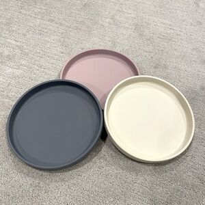 3x MUSHIE Classic Silicone Suction Plates